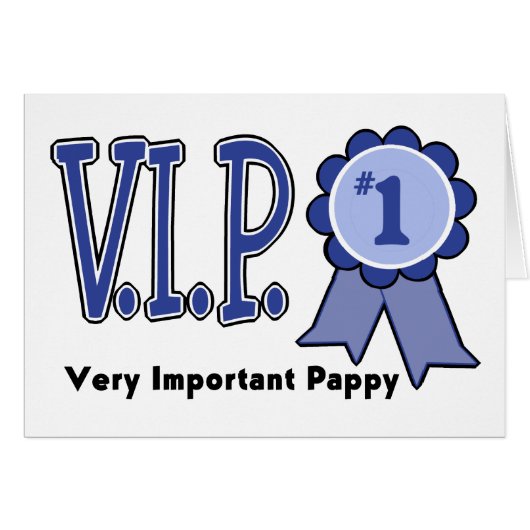 VIP Pappy Cards (Front Horizontal)
