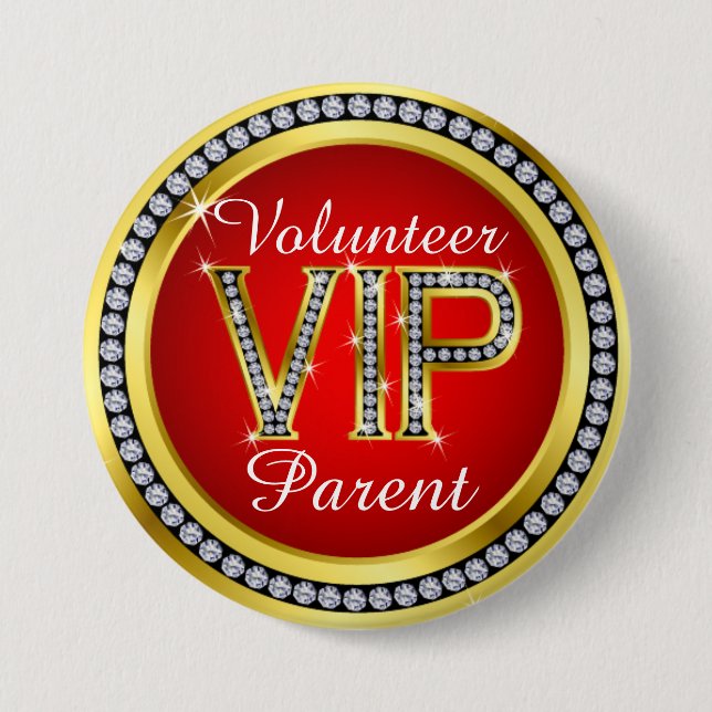 VIP Parent Volunteer Button - srf (Front)