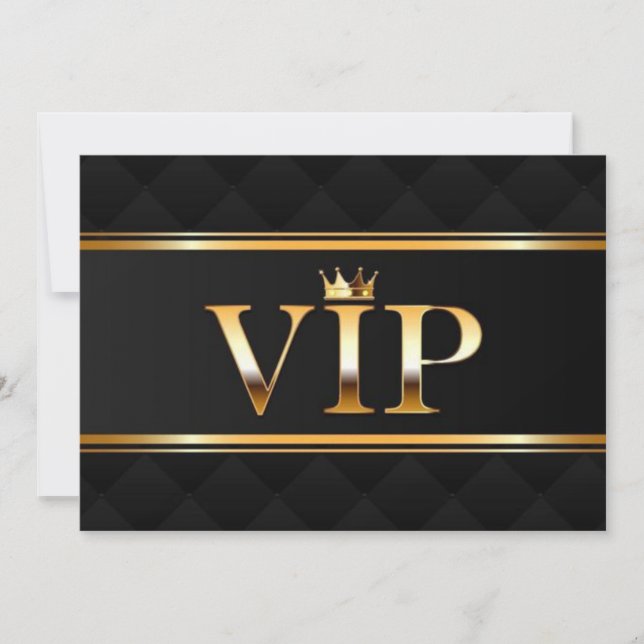 VIP Party Ticket Invitation (Front)