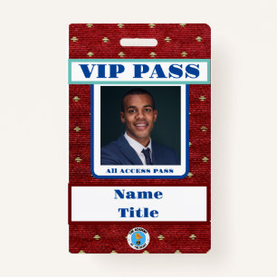 VIP PASS Badge