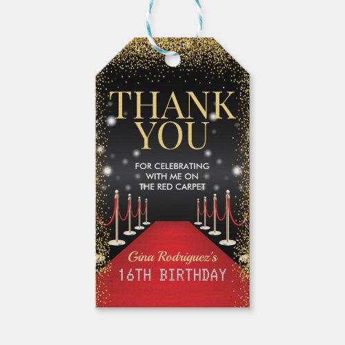 VIP Pass Birthday Party Favor Tag Hollywood Party Gift Tags