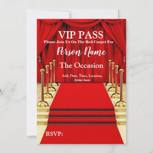 VIP Pass Invitation