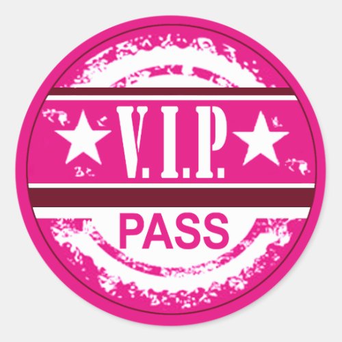 VIP Pass Party Sticker orchid