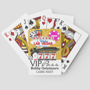 VIP PASS - Vegas Party - Casino Playing Cards
