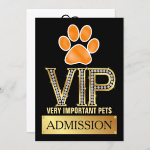 VIP PETS Admission Invitation