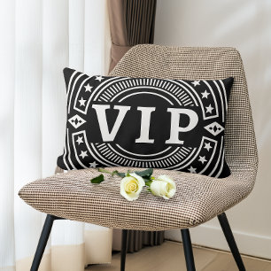 VIP Reserved Seat Retro Custom Colors Lumbar Pillow
