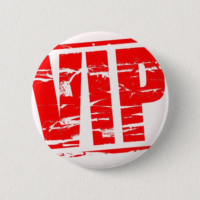 VIP rubber stamp effect Button (Front)