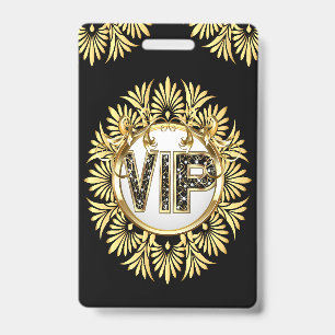 VIP - See Back  Badge