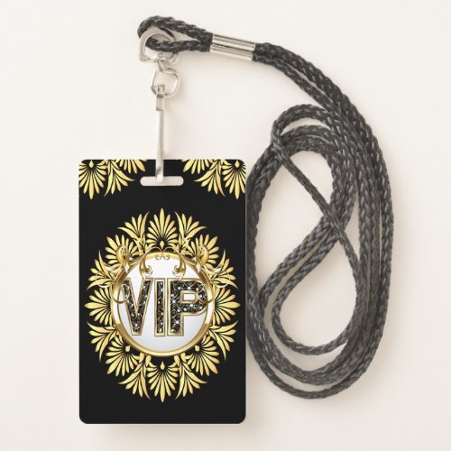 VIP _ See Back  Badge