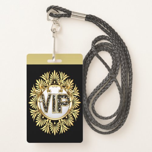 VIP _ See Back  Badge