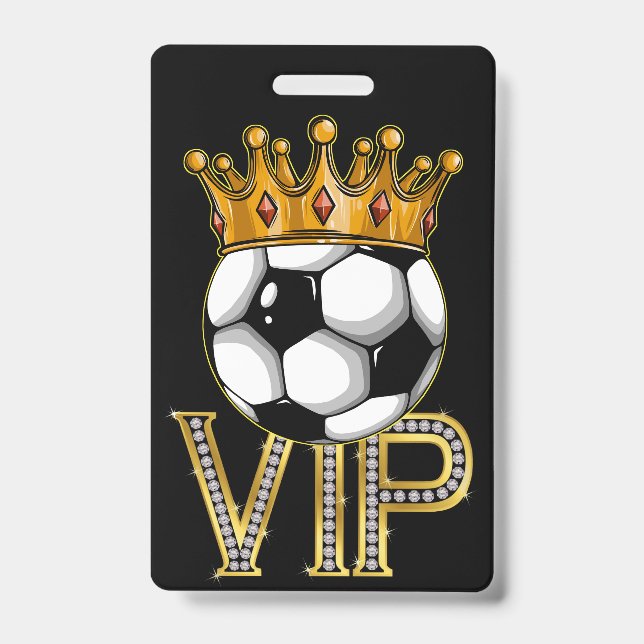 VIP Soccer Lanyard Badge (Front)