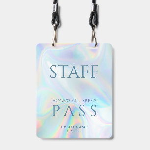 VIP Staff All Access Pass Concert Holographic Badge