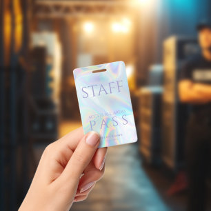VIP Staff Holographic All Access Pass Concert Badge