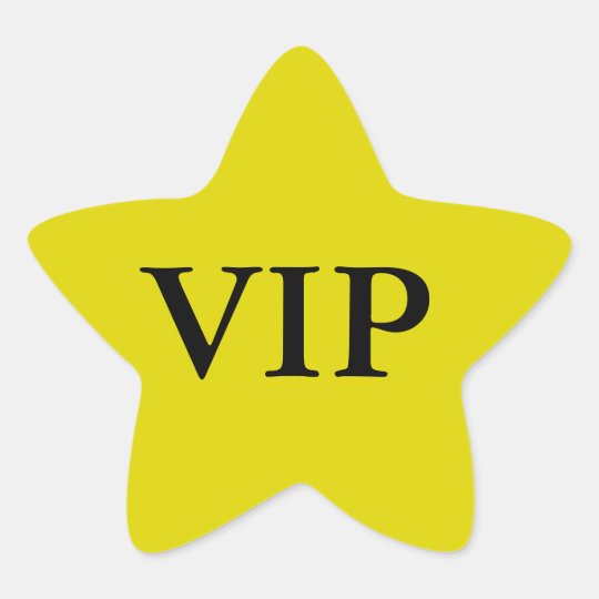 VIP Star Stickers | Zazzle.com