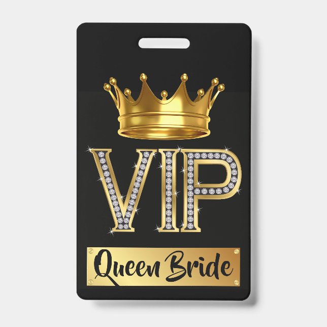 VIP Team Bride Badge (Front)
