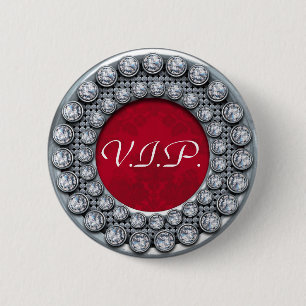 VIP template button with silver and diamonds