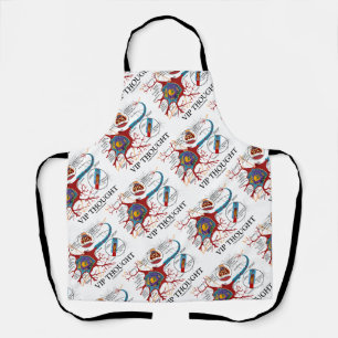VIP Thought Neuron Synapse Neurotransmitter Humor Apron