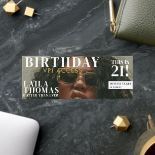 VIP Ticket Birthday Party Magazine Cover Photos