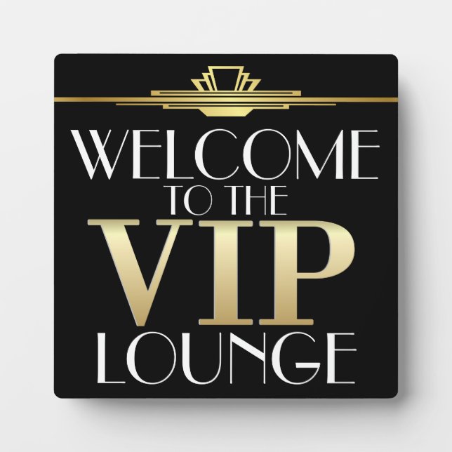 VIP Welcome  Plaque (Front)