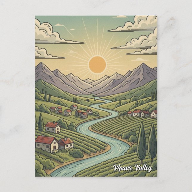  Vipava Valley, Slovenia Postcard (Front)