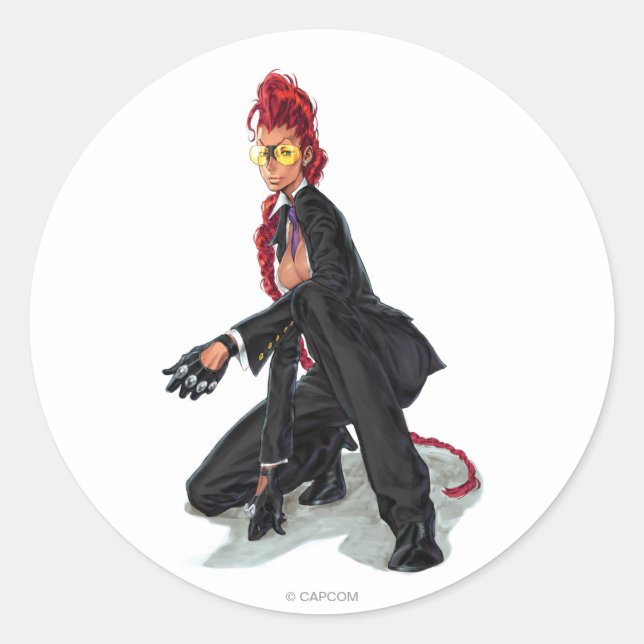 Viper Crouch Classic Round Sticker (Front)