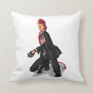 Viper Crouch Throw Pillow