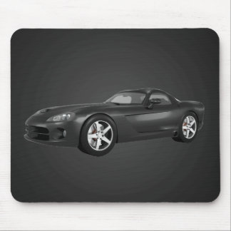 Viper Hard-Top Muscle Car: Black Finish: Mousepad