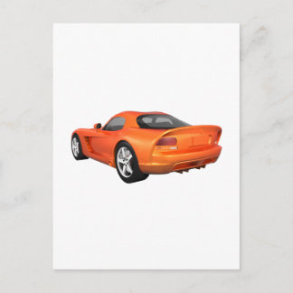 Viper Hard-Top Muscle Car: Orange Finish Postcard
