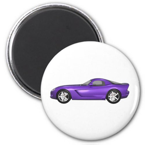 Viper Hard_Top Muscle Car Purple Finish Magnet