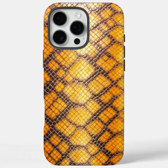 Viper Skin: Bold Orange and Black Case-Mate iPhone Case (Back)