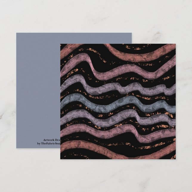 Viper Snake Skin Drawing Pattern Soft Pastel Color Card (Front/Back)