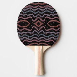Viper Snake Skin Drawing Pattern Soft Pastel Color Ping Pong Paddle