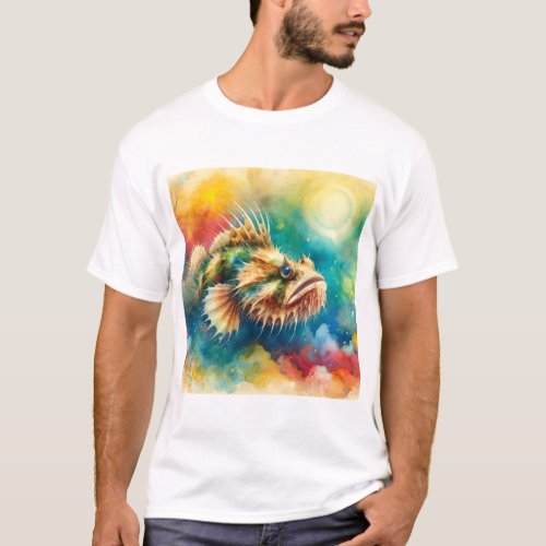 Viperfish Elegance AREF761 _ Watercolor T_Shirt
