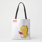 VIPKID Dino Reading Tote Bag