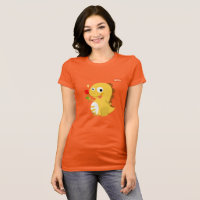 VIPKID Rose Dino T-Shirt (orange)