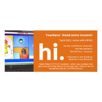 VIPKID Teacher Referral / Recruitment Flier Rack Card