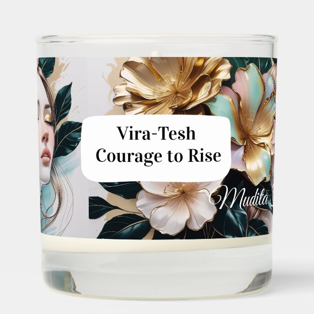 Vira-Tesh  Courage to Rise Scented Candle (Right)