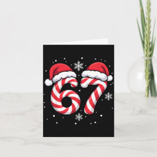 Viral 67 Candy Canes Santa Holiday Kids Humor Card