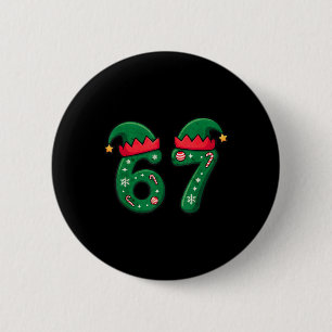 Viral 67 Christmas Elf Hat 6 7 Trend Meme Six Seve Button
