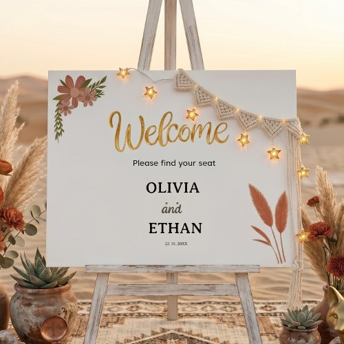 viral Aesthetic Baho wedding Seating Charts Foam Board