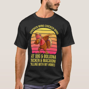 Viral Chicken Wing Chicken Wing Hot Dog Bologna So T-Shirt