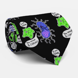 Viral Microbes Neck Tie