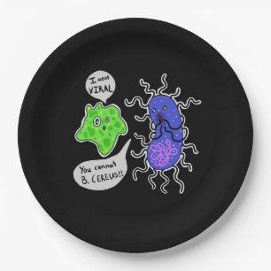 Viral Microbes Paper Plates