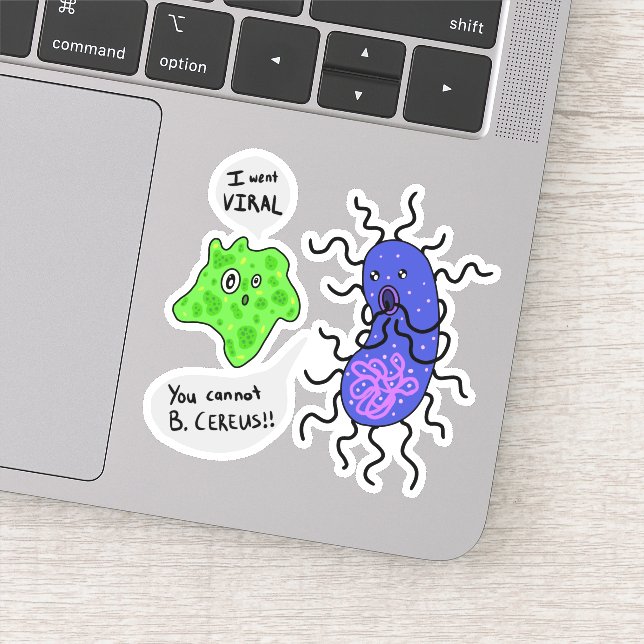 Viral Microbes Sticker (Detail)