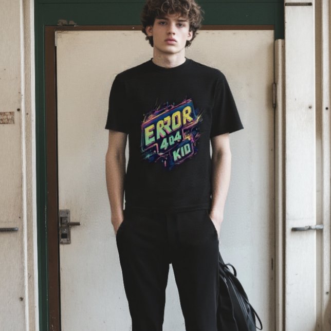 Viral Neon Glitch 404 Tee (Creator Uploaded)