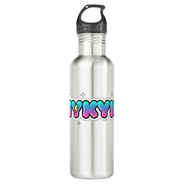 ViralVibes Collection Stainless Steel Water Bottle (Front)