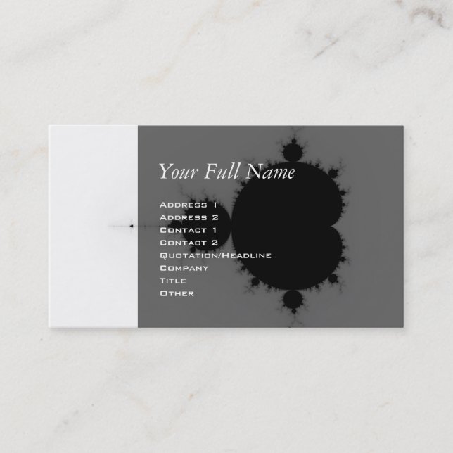 Viratarupa - Fractal Art Business Card (Front)