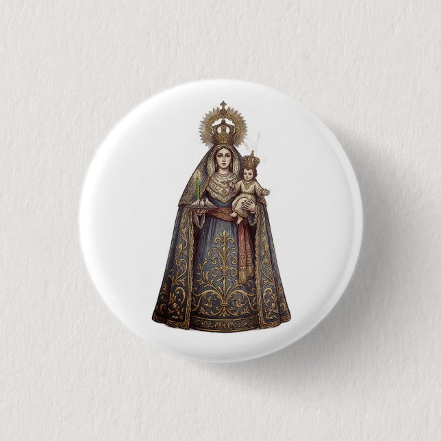 Virgen de Candelaria Button (Front)