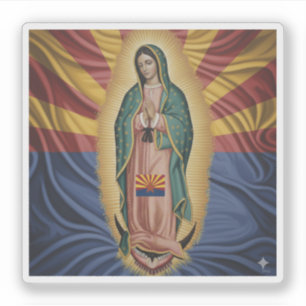 Virgen de Guadalupe - Arizona Sticker