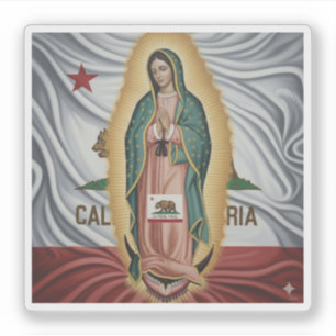 Virgen de Guadalupe - California Sticker